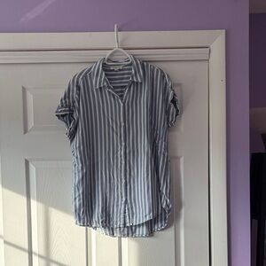 Beachlunchlounge Blue and White Striped Shirt